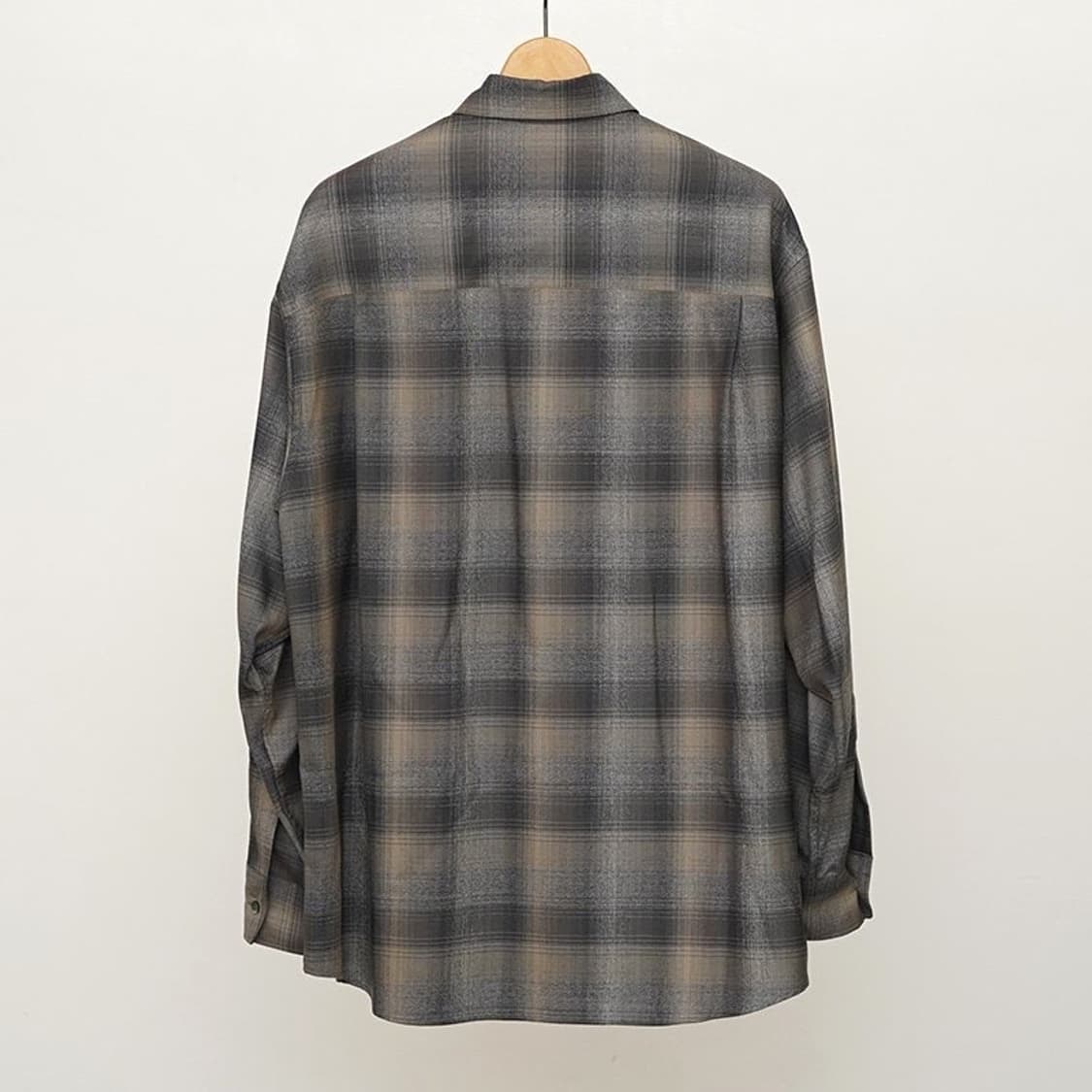 오라리 24FW 슈퍼 라이트 울 체크 셔츠 5사이즈 상품이미지2
