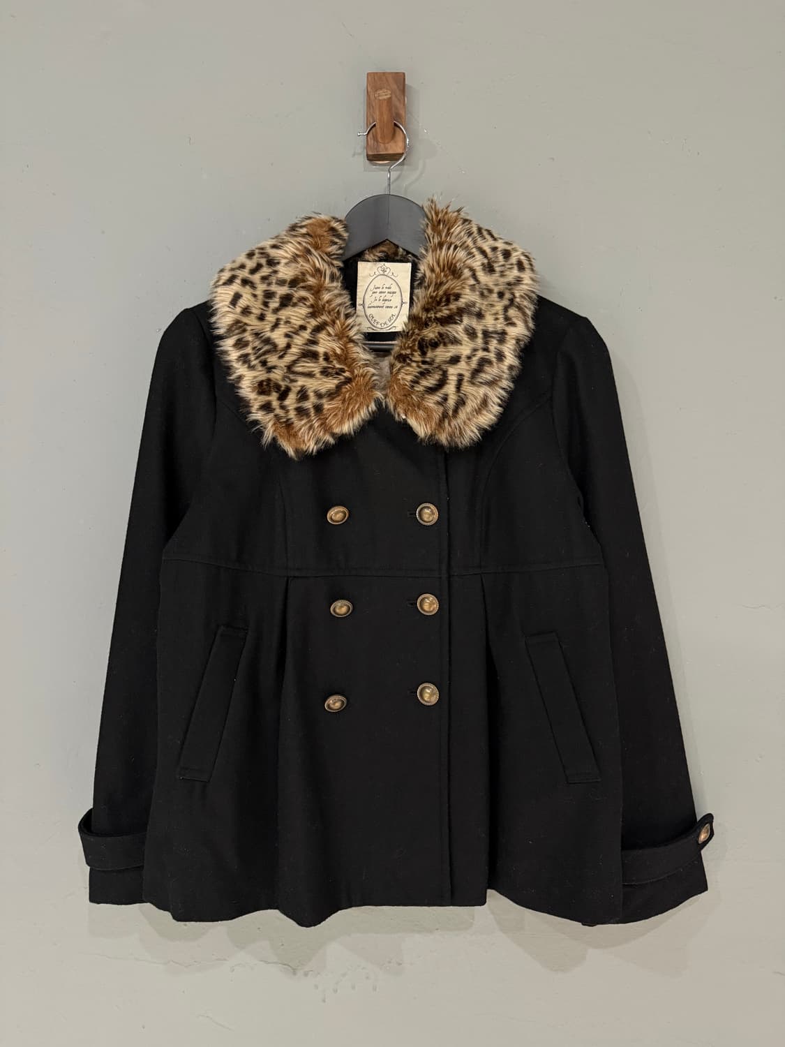 jpn vintage 히메갸루 더블버튼 핀턱 코트 상품이미지2