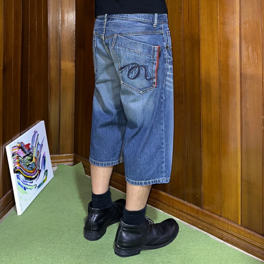 Rush hour half denim shorts 상품이미지2