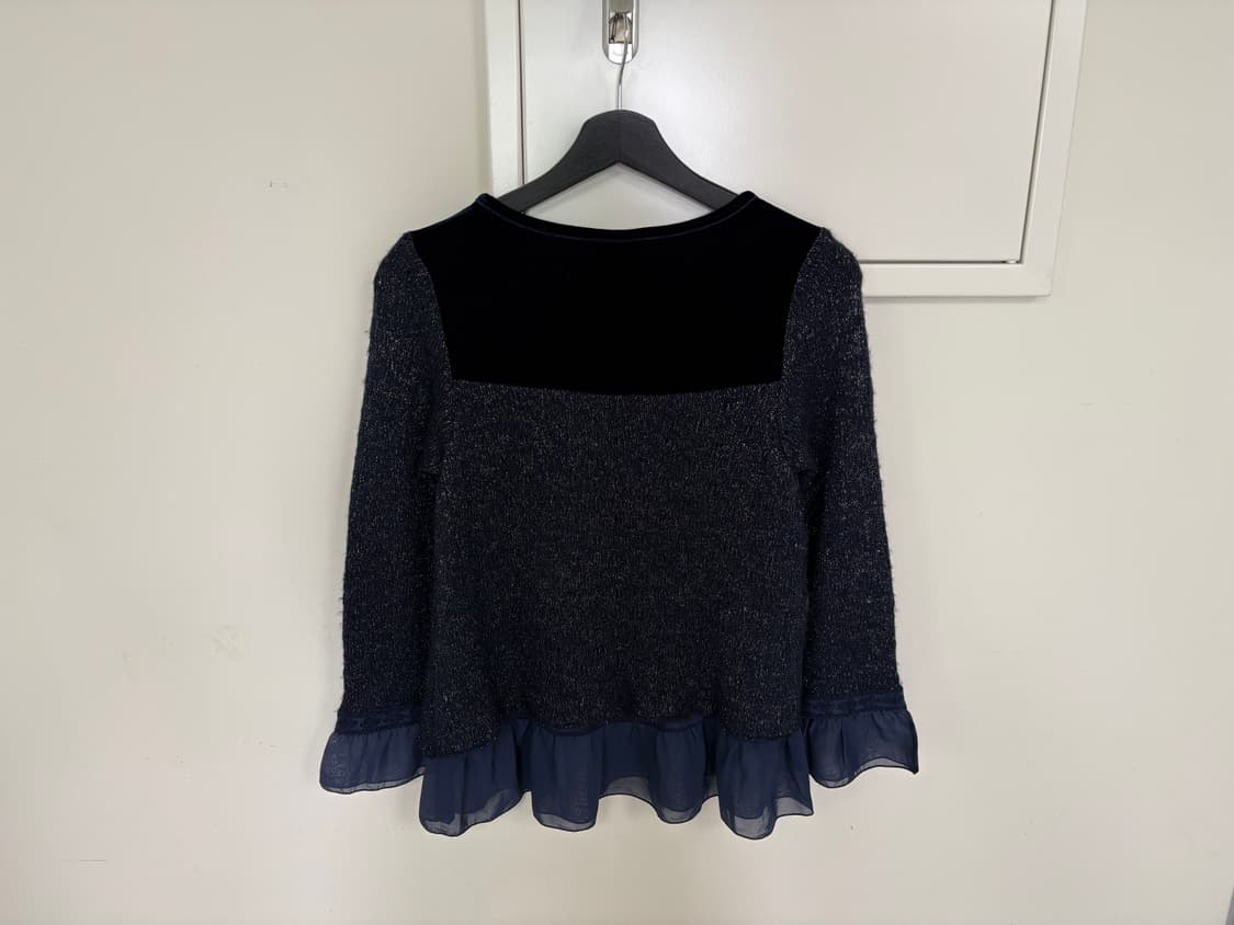 axes femme) velvet frill knit 상품이미지3