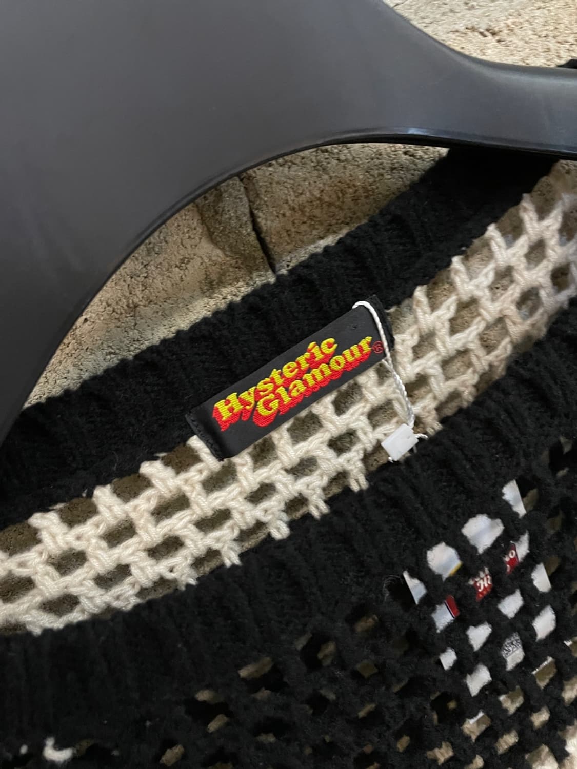 히스테릭 글래머 스트라이프 그물 니트  상품이미지6