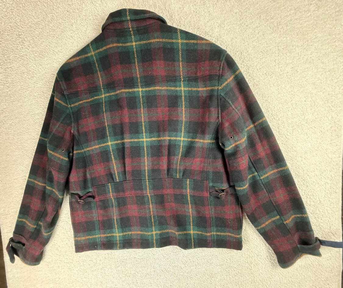 [XL]폴로 플래드 트위드 랄프로렌 타탄 체크 울 뉴스보이 자켓 상품이미지4