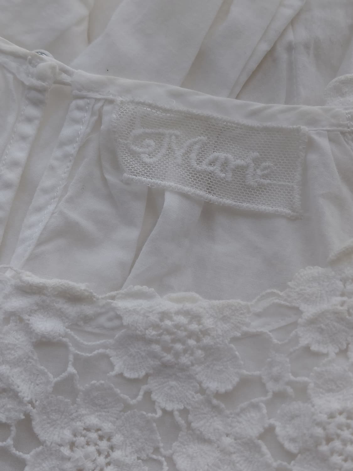 [일본빈티지] 레이스 장식 화이트 블라우스 상품이미지5