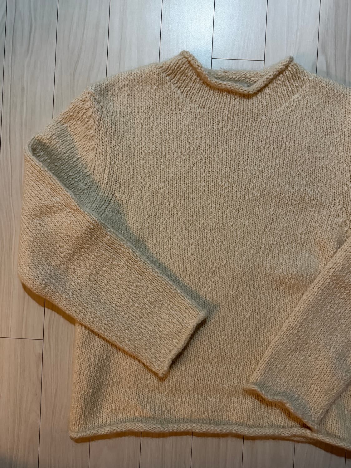 25FW 아모멘토 페이퍼 얀 니트 에크루 L  상품이미지5