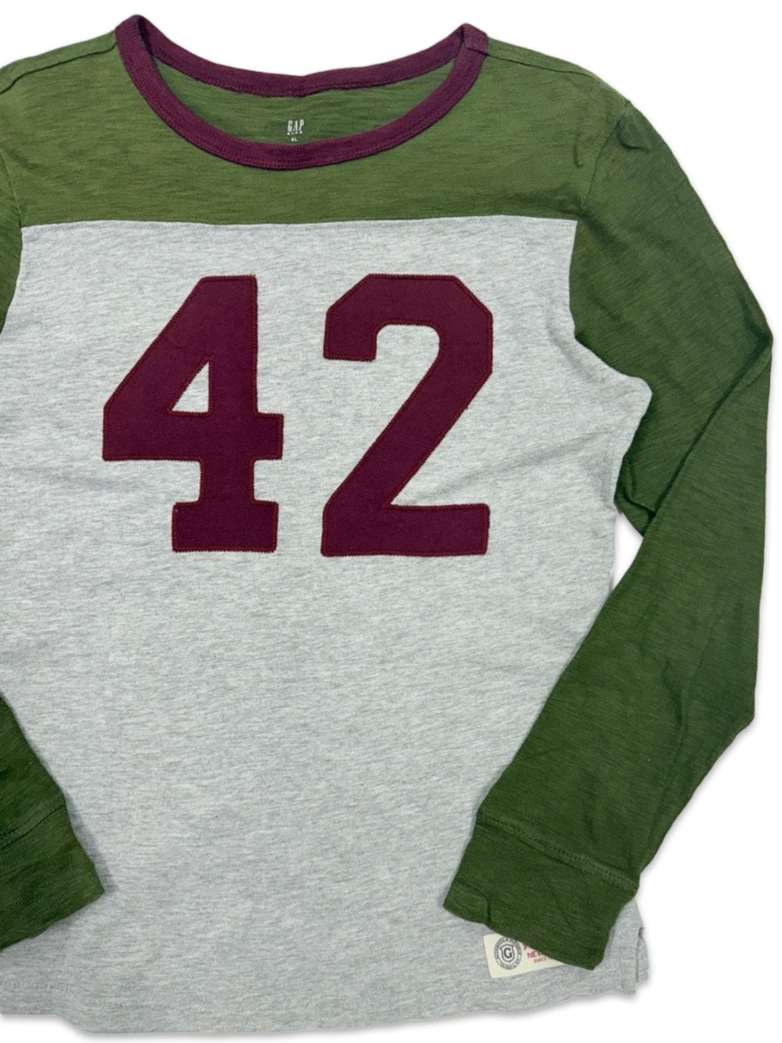빈티지 GAP 배색 넘버링 긴팔티 상품이미지2