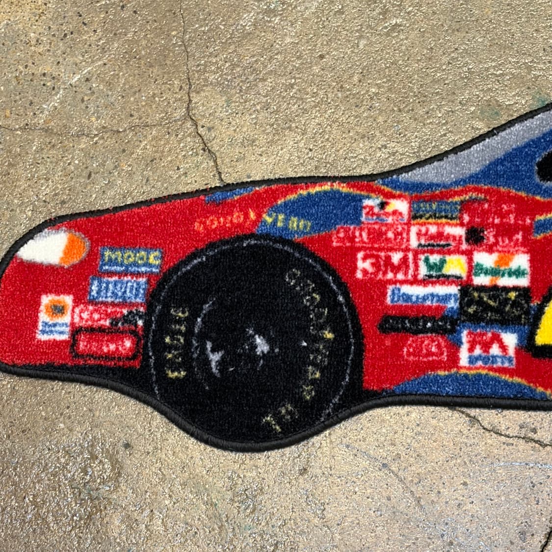 90s Made in USA 나스카 레이싱 카페트 러그 매트 카펫 상품이미지3