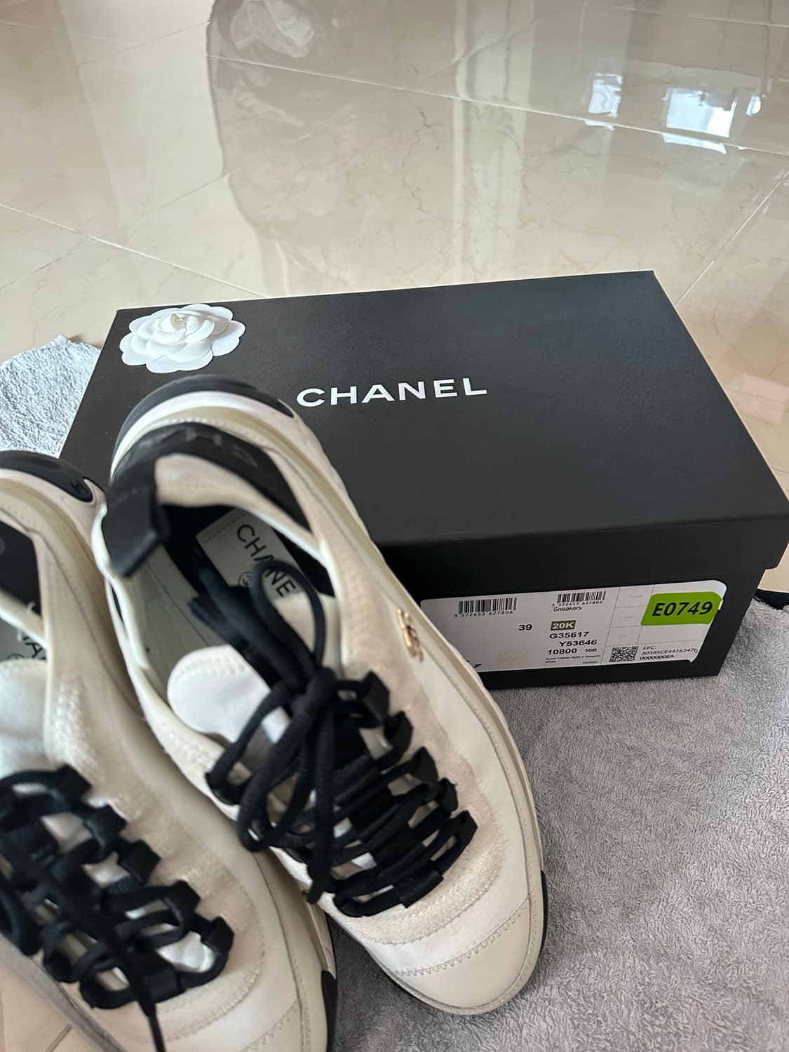 샤넬 믹스드파이버 스니커즈 (250) 재당근  상품이미지3