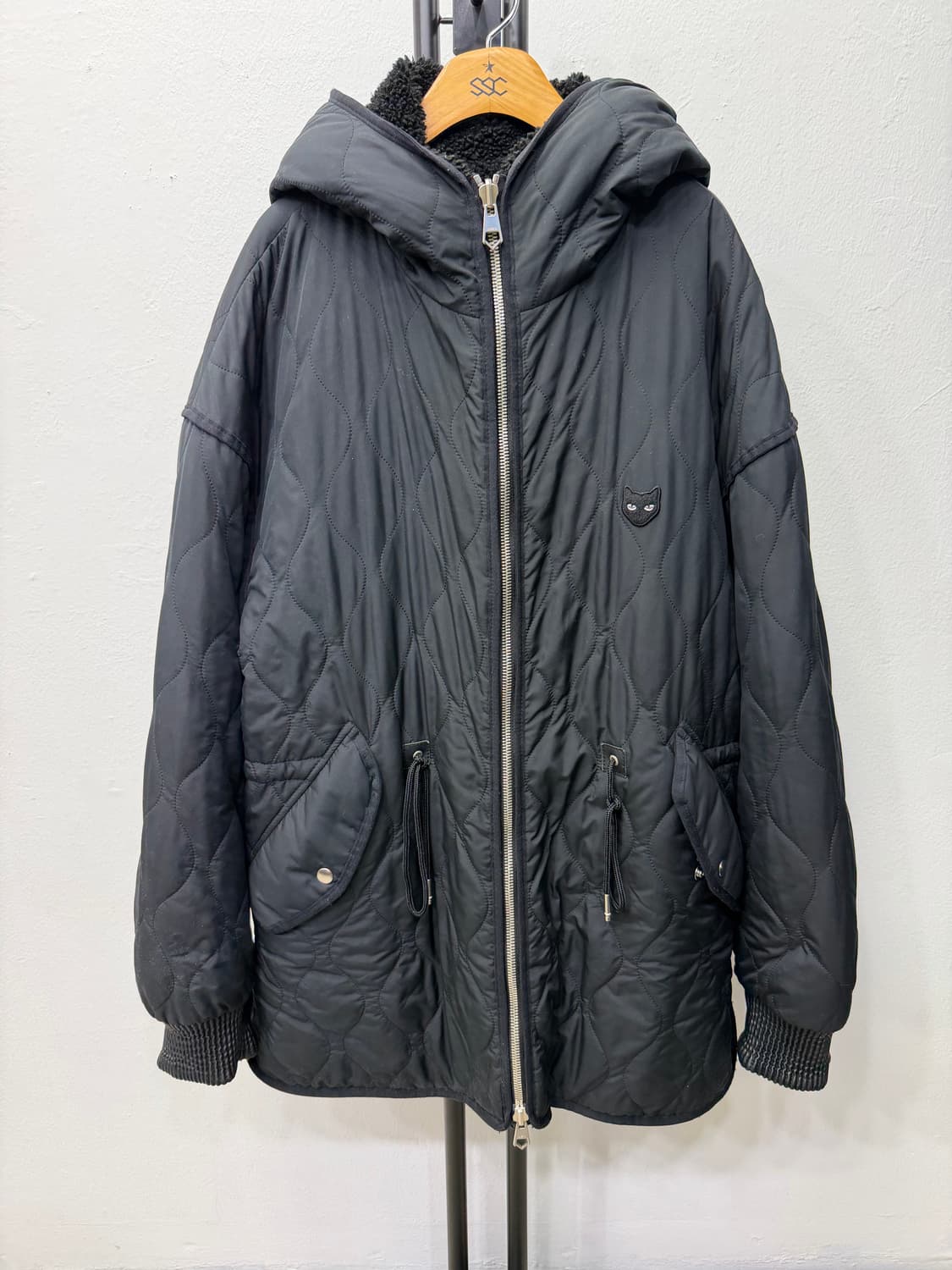 정품) 송지오옴므 지제로 퍼 리버시블 자켓 L 상품이미지1