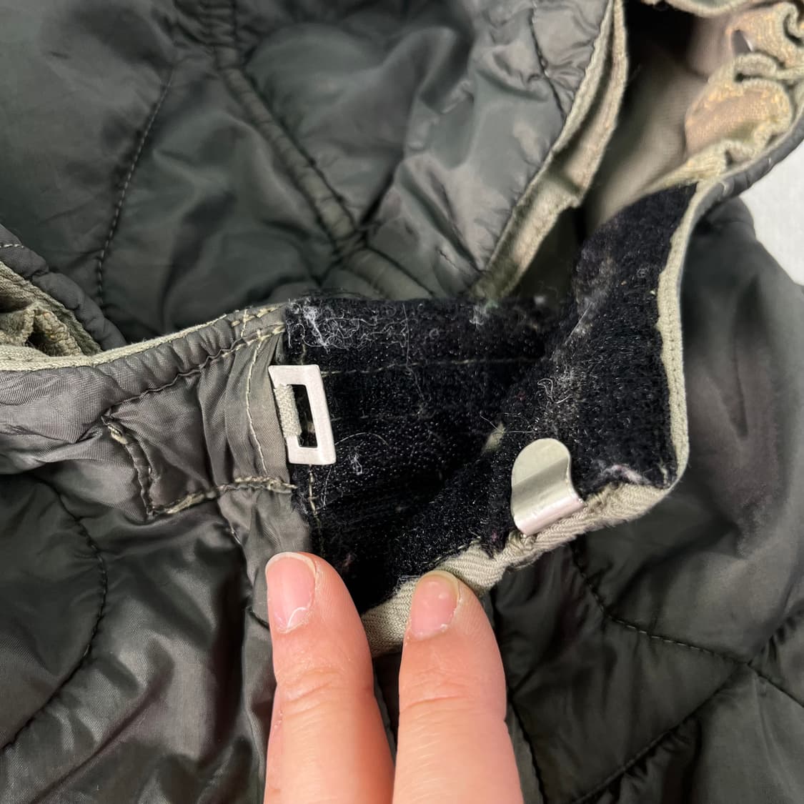 100 스톤아일랜드 90s 퀄팅 카키 자켓 상품이미지5