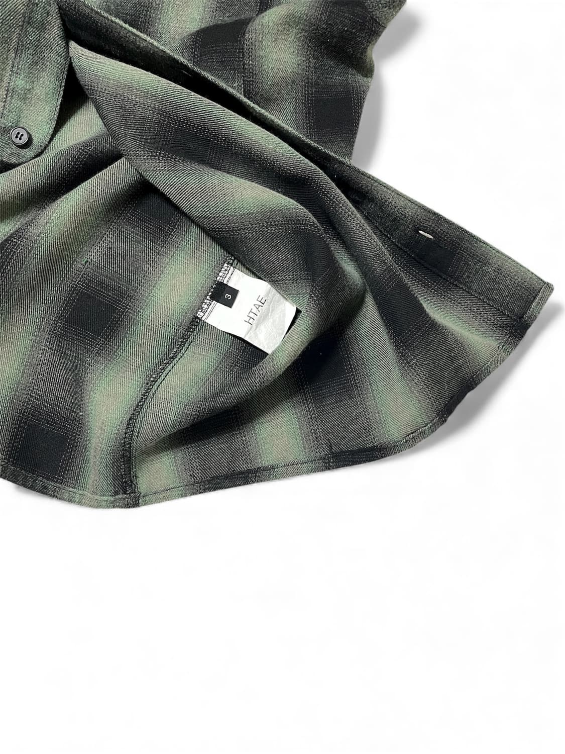 HTAE 80s American Check Shirts Green 3 상품이미지3