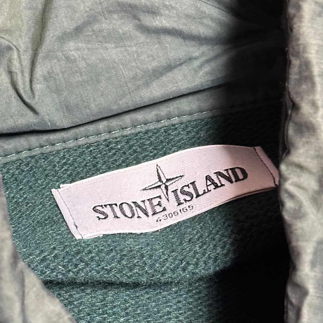 Stone Island 딥그린 나일론 니트 집업 상품이미지3