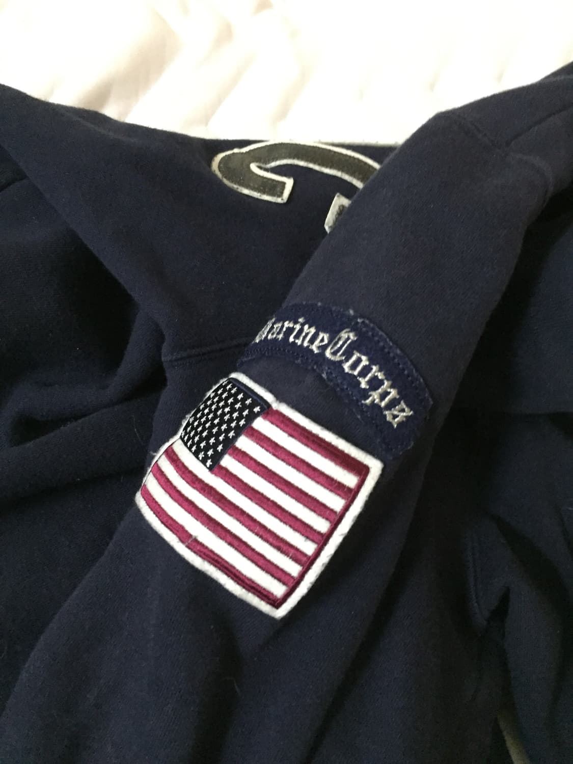 일본빈티지 NAVY 성조기 후드집업 오네갸루 y2k 빅시 갸루 니혼진 상품이미지4
