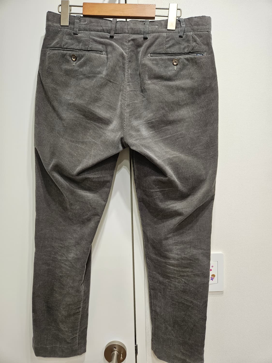 폴로 랄프 로렌 그레이 코듀로이 팬츠 상품이미지2