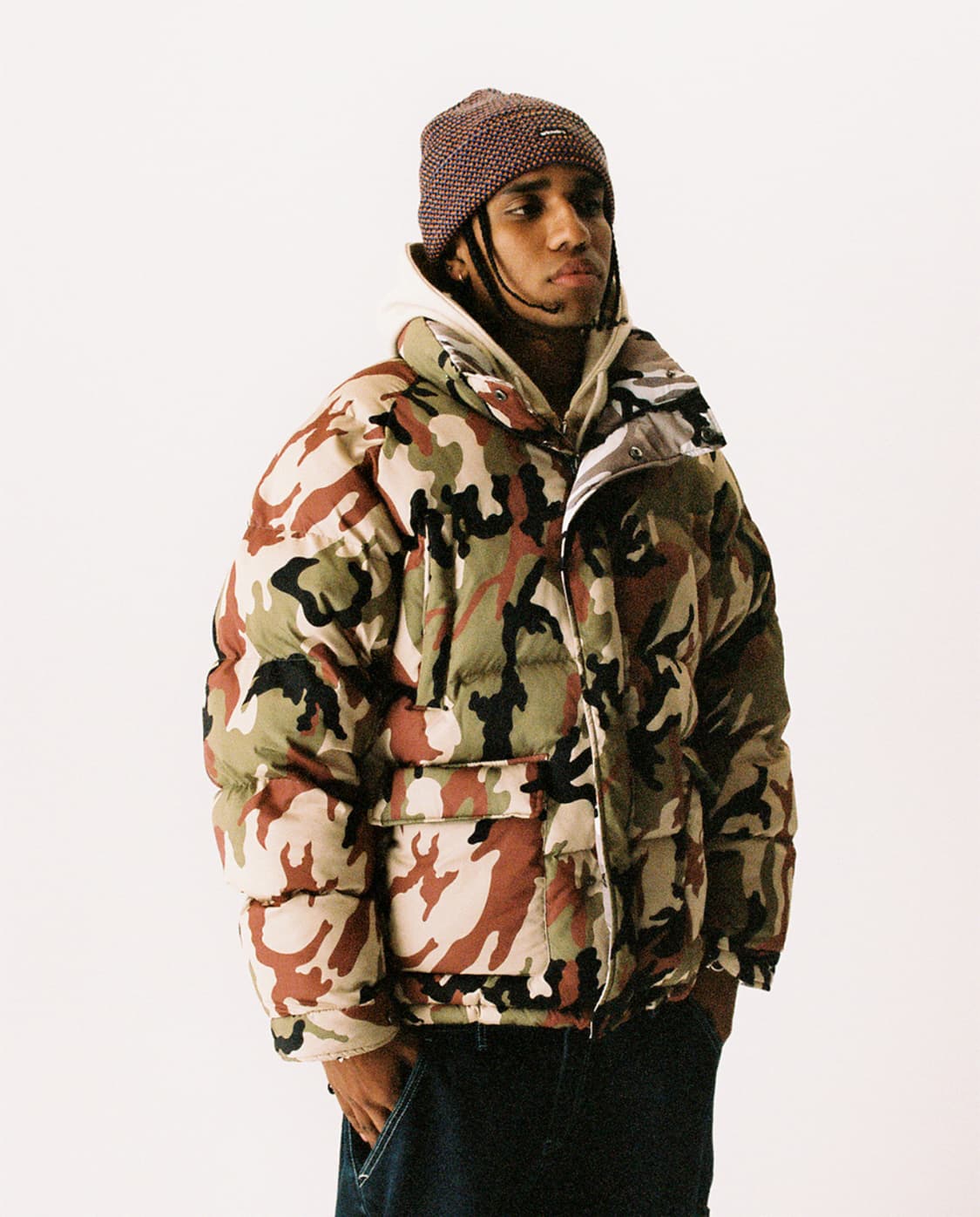 위캔더스 카모 리버서블 패딩 자켓 XL 상품이미지1