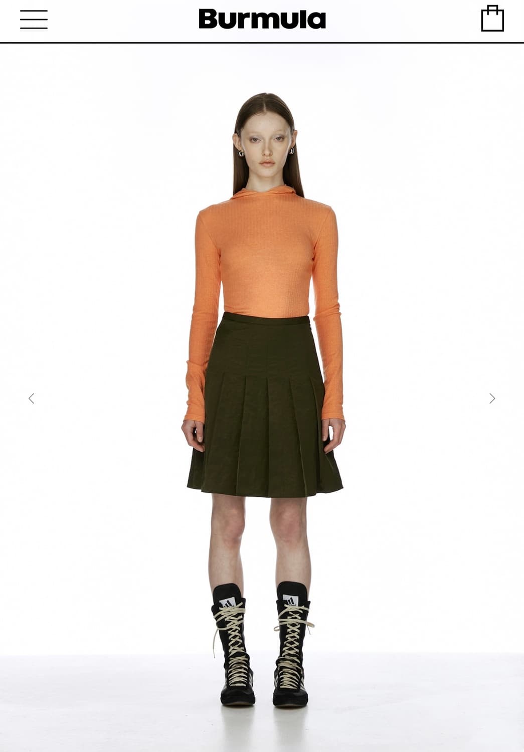 버뮬라 Burmula MIDI PLEATS SKIRT  상품이미지2