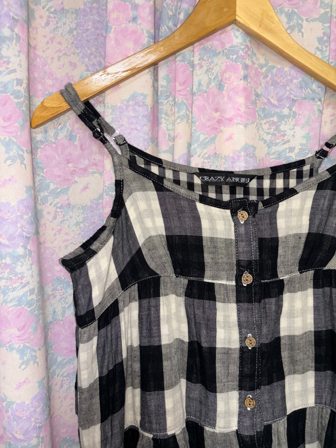 블랙 체크 슬리브리스 상품이미지7