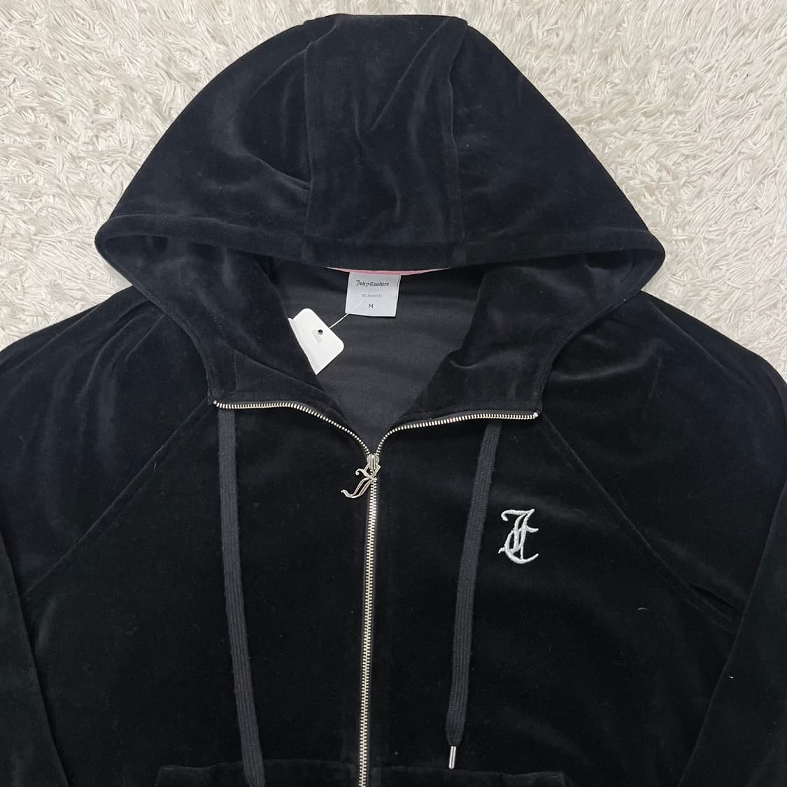 Juicy Couture velvet zip-up hoodie  상품이미지6