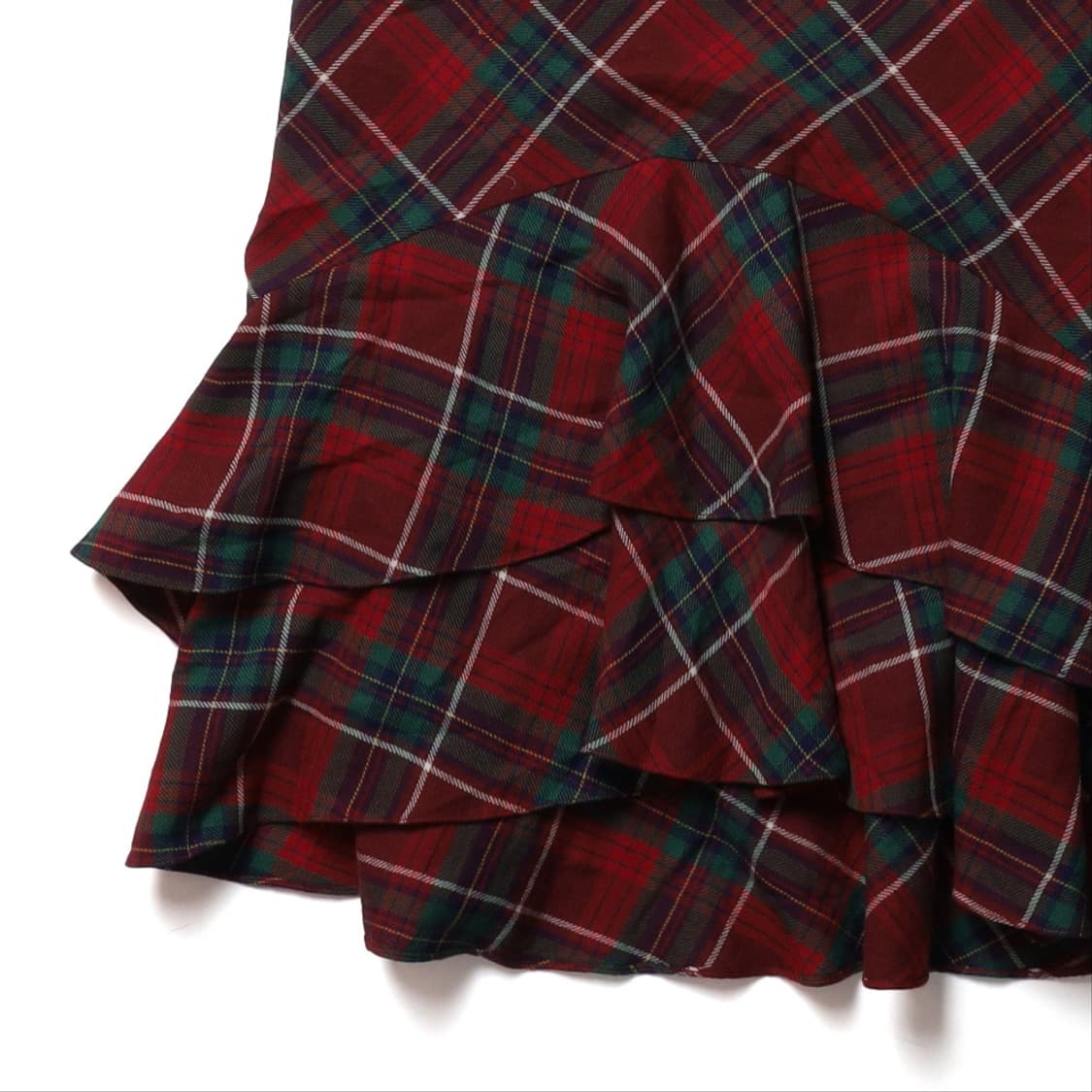 랄프로렌 Ralph Lauren Tartan Check Wool Fril 상품이미지3