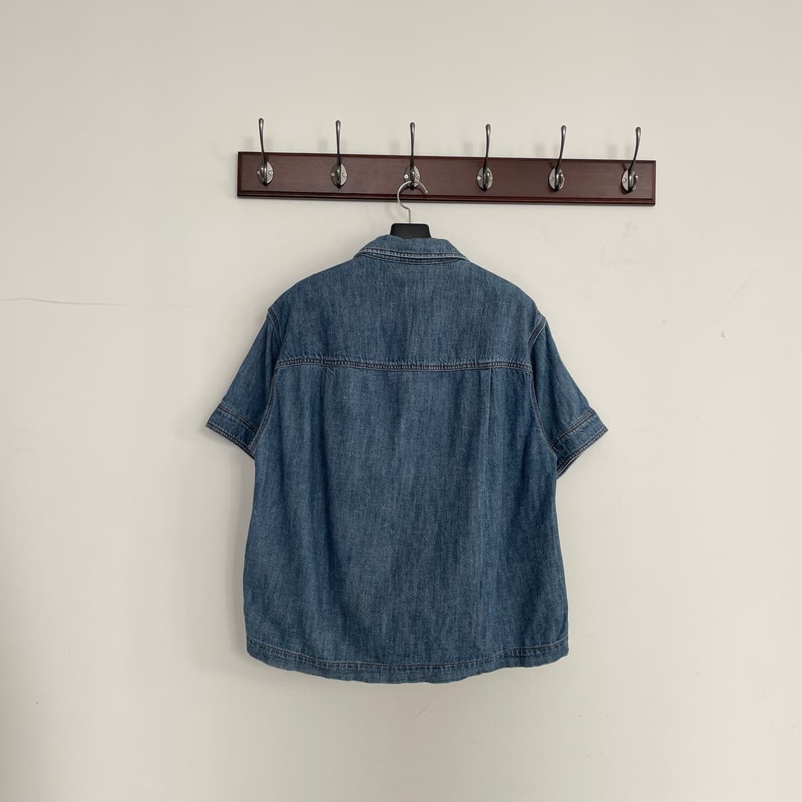 스튜디오톰보이 오버핏 데님 반팔 셔츠 상품이미지2