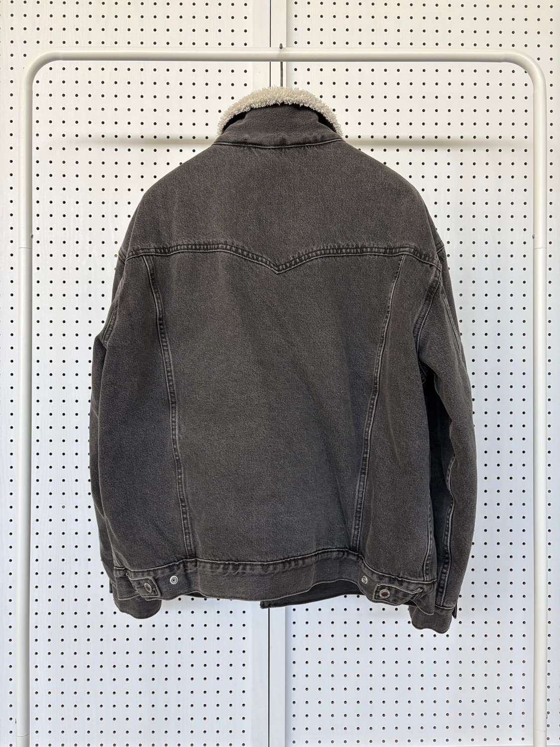 리바이스 실버탭 흑청 쉐르파 데님 자켓 M 상품이미지2