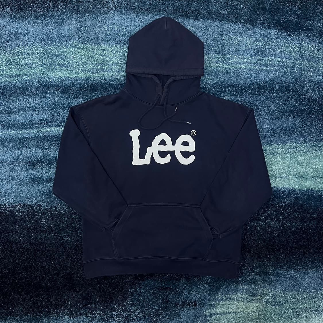 LEE 리 네이비 쭈리 후드티 상품이미지2