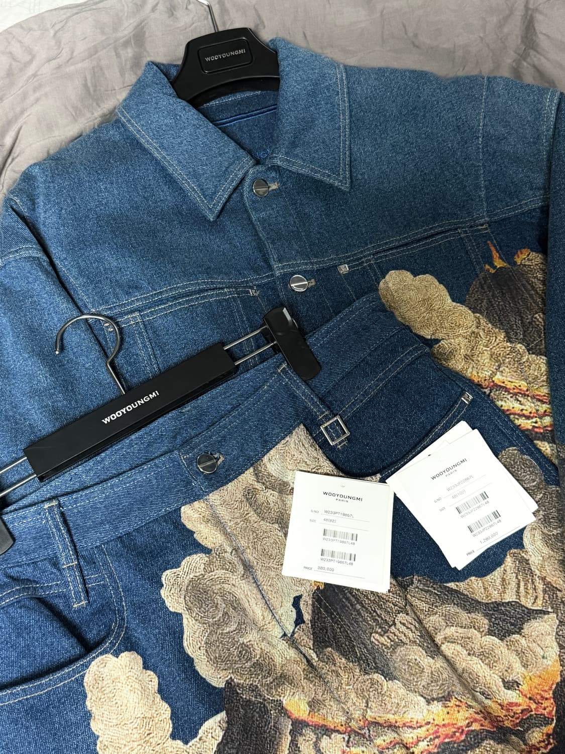 우영미 23fw 컬렉션 볼케이노 데님 셋업 48, 48 상품이미지8