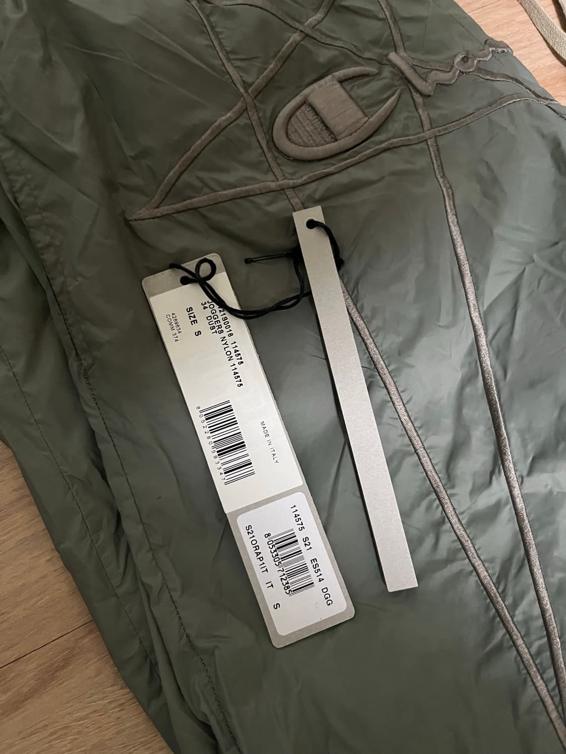 릭오웬스 x 챔피언 나일론 조거팬츠 상품이미지6