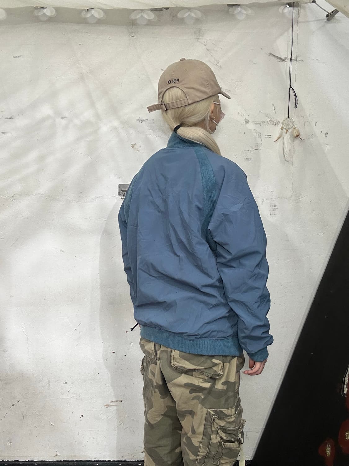 빈티지 90s bulook 올드스쿨 바시티 점퍼 바람막이 자켓 L 상품이미지3