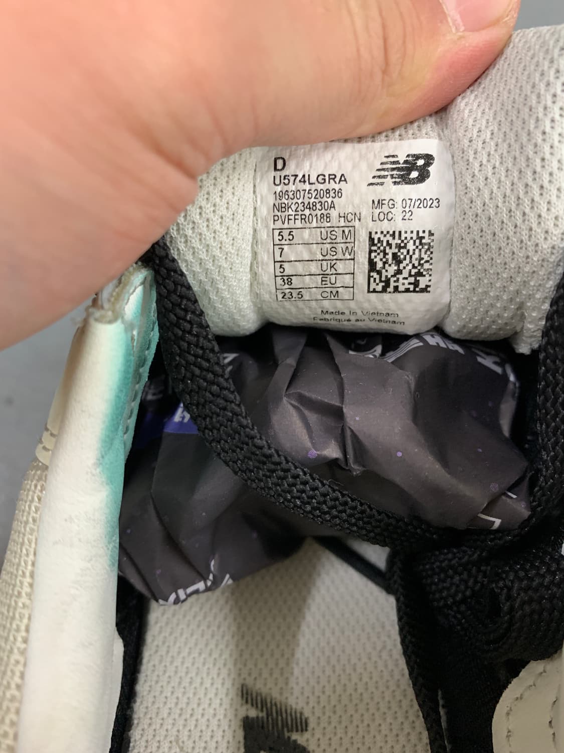 뉴발란스 574 레거시 블랙 앙고라 235 상품이미지9