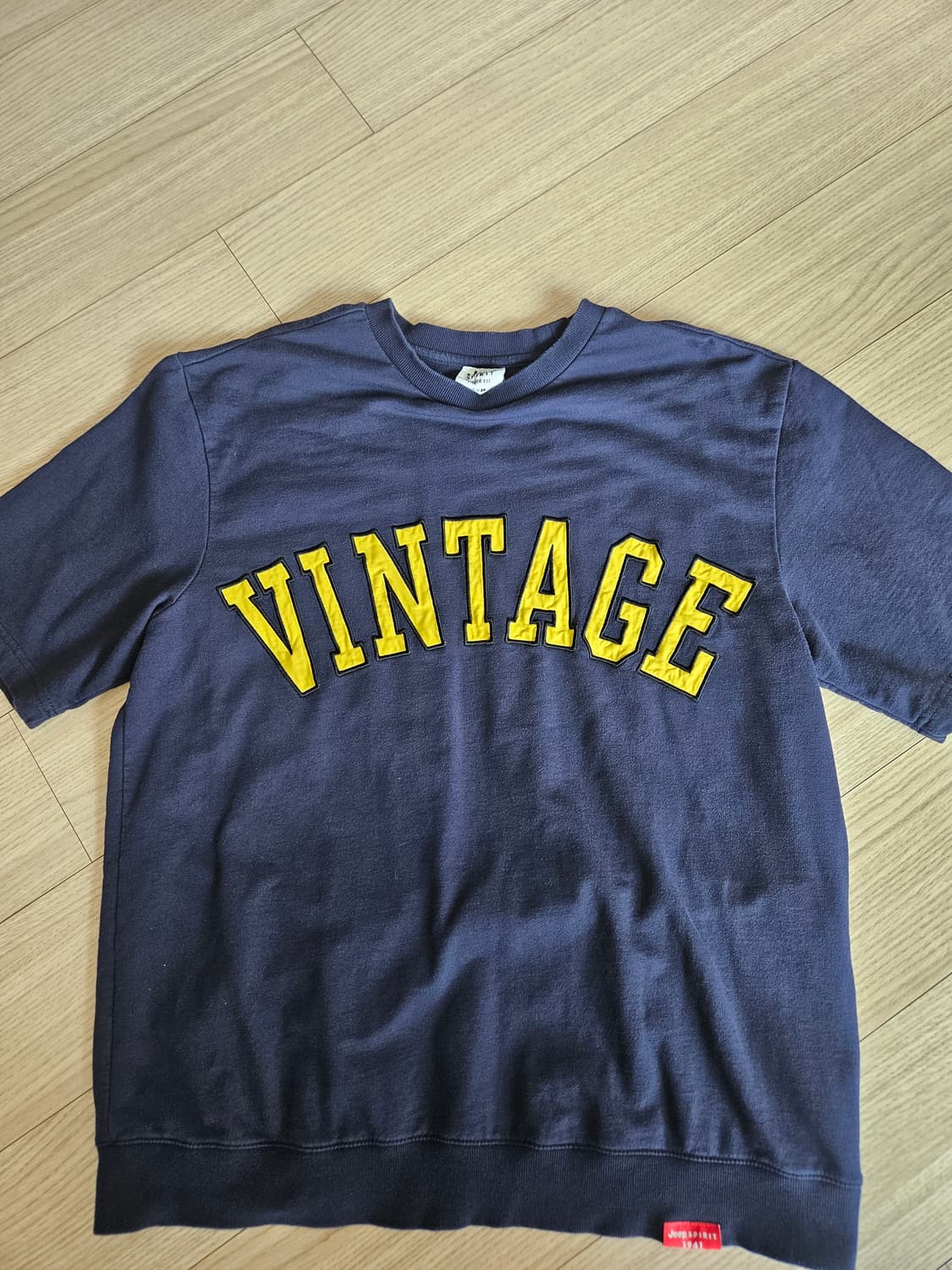 지프 빈티지 반팔 맨투맨 티셔츠 블루 L 상품이미지1