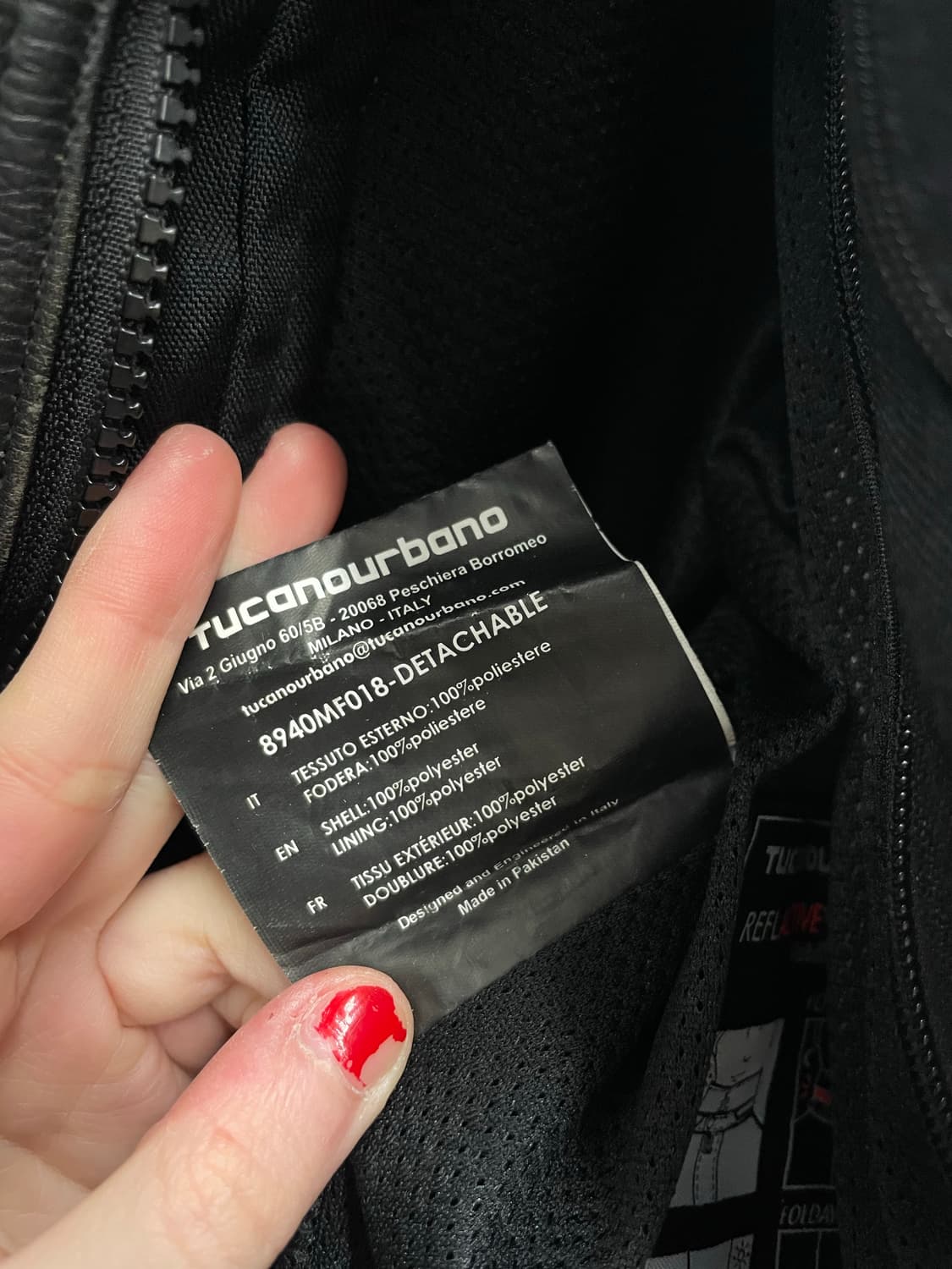 Tucanourbano 레더 레이싱 자켓 상품이미지10