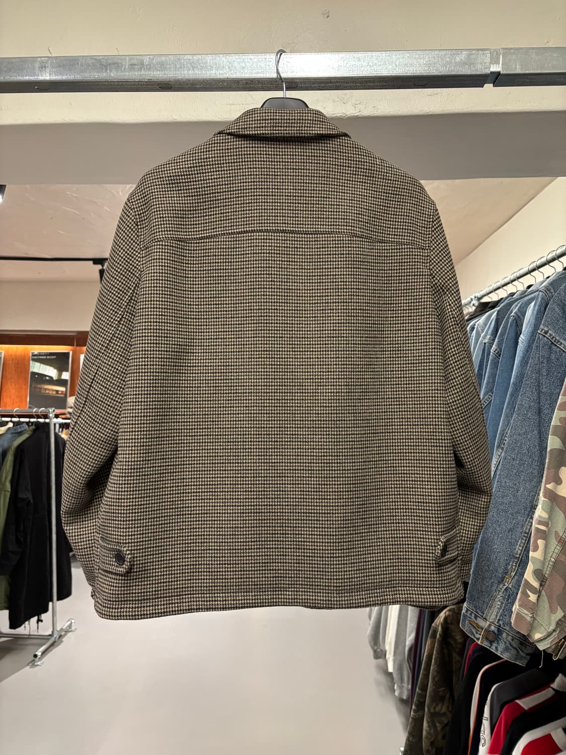 유니클로 체크 블루종 자켓  상품이미지4