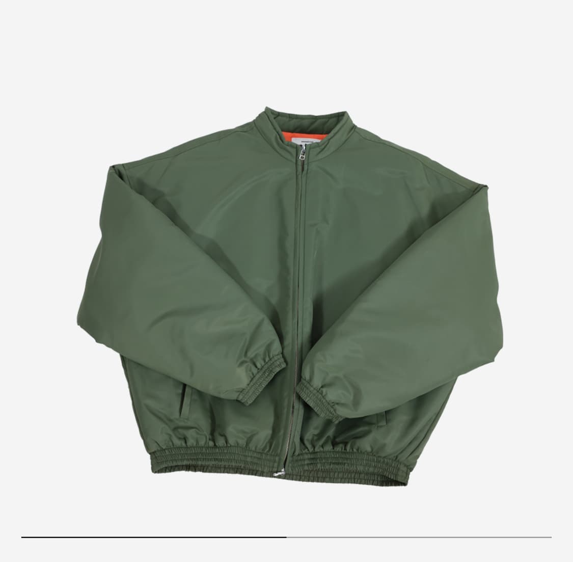 논노드 러스터 봄버 재패니즈 새틴 카키 상품이미지1