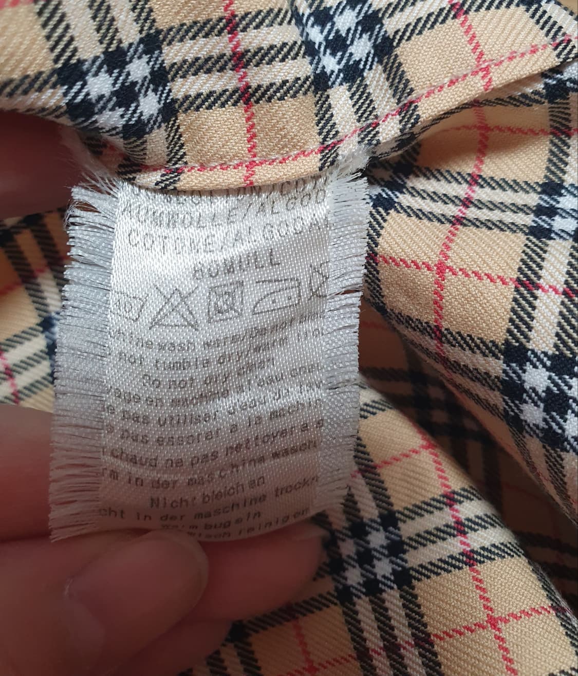 버버리 Burberrys 노바체크 셔츠 베이지 M 상품이미지8