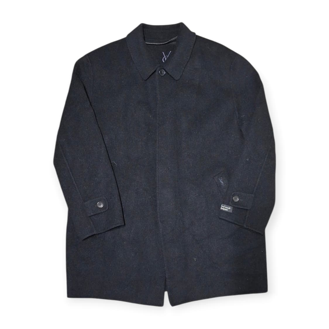 YSL)입생로랑 캐시미어 블랙 코트 상품이미지1