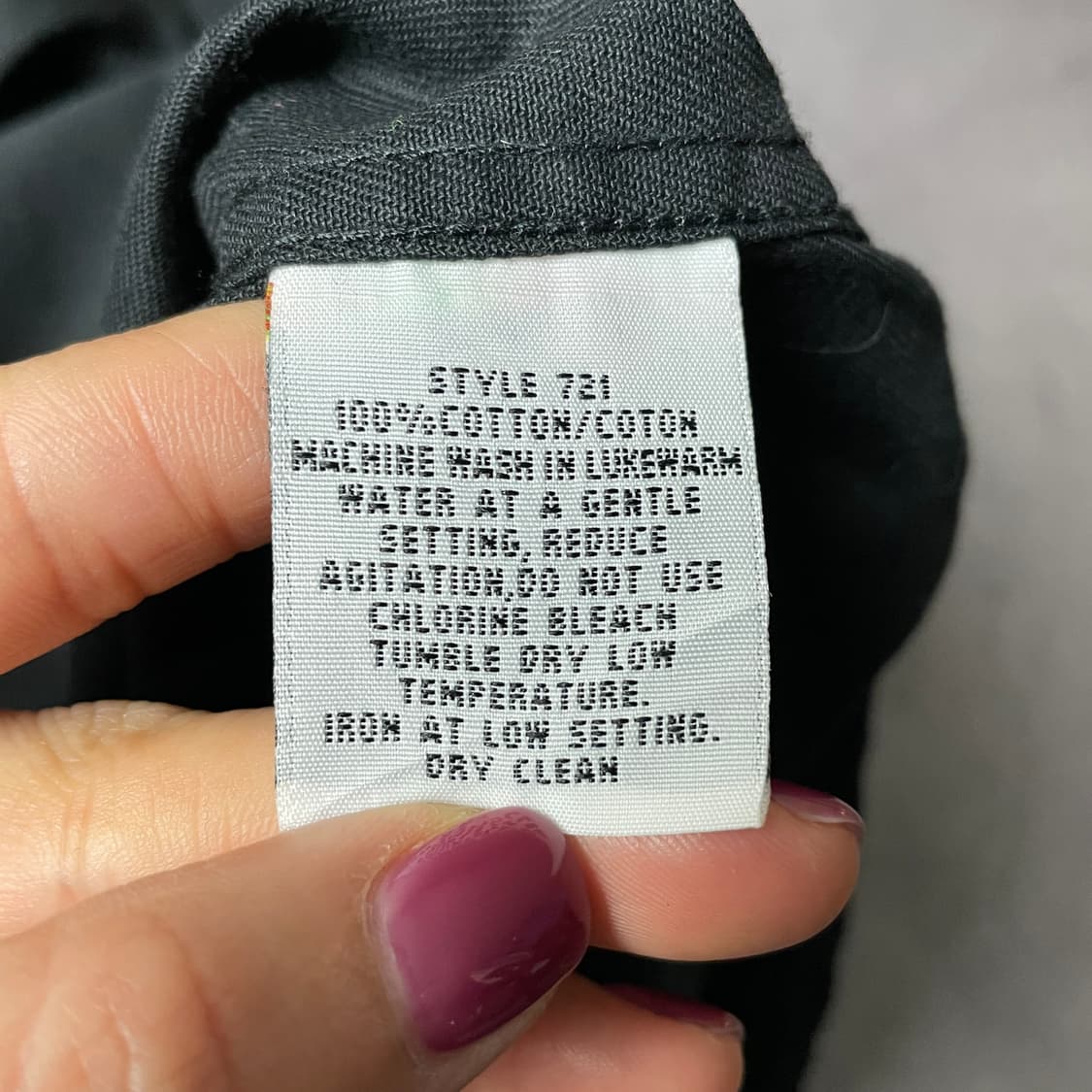 RIVER'S END 빈티지 블랙 다운버튼 코튼 셔츠 A00592 상품이미지10