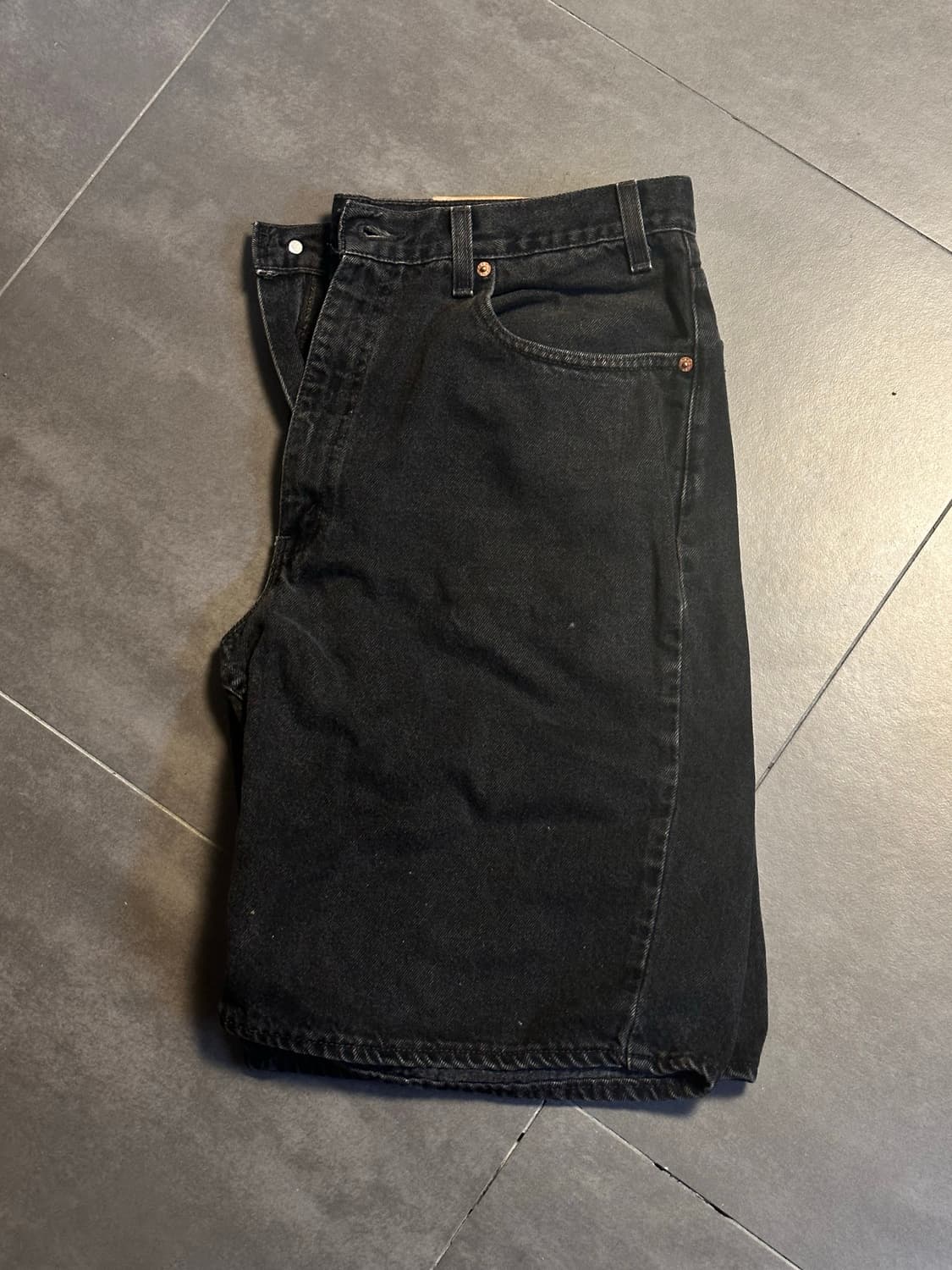 (36) 90s 리바이스 550 쇼츠 흑청  상품이미지1