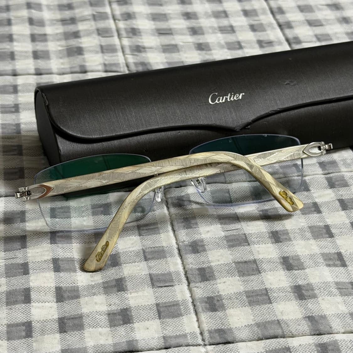 (OS) Cartier 까르띠에 빈티지 클래식 무테 안경 상품이미지3