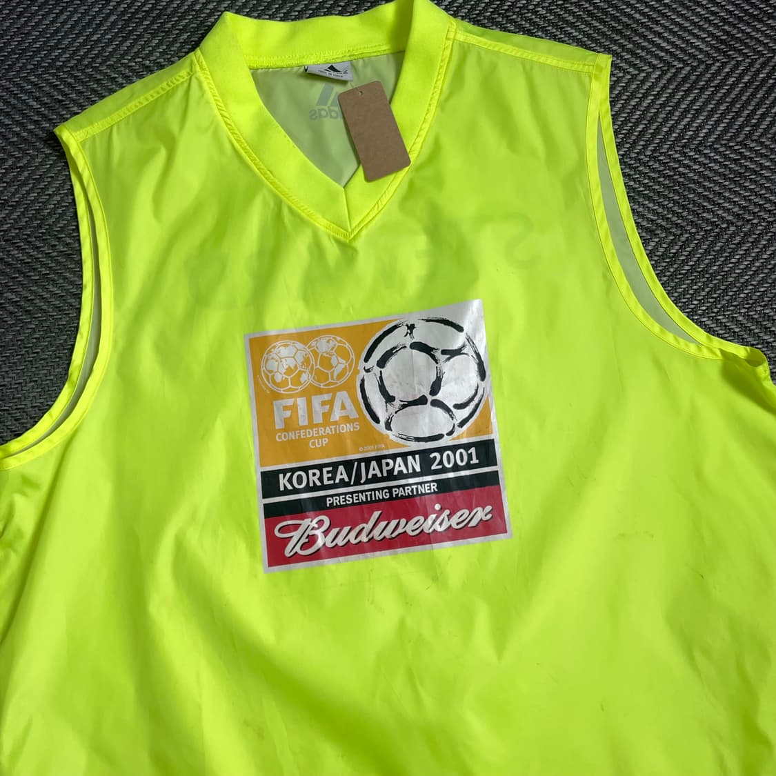 아디다스 2001 FIFA 한일 컨페더레이션 스컵 형광 베스트o 4912 상품이미지2