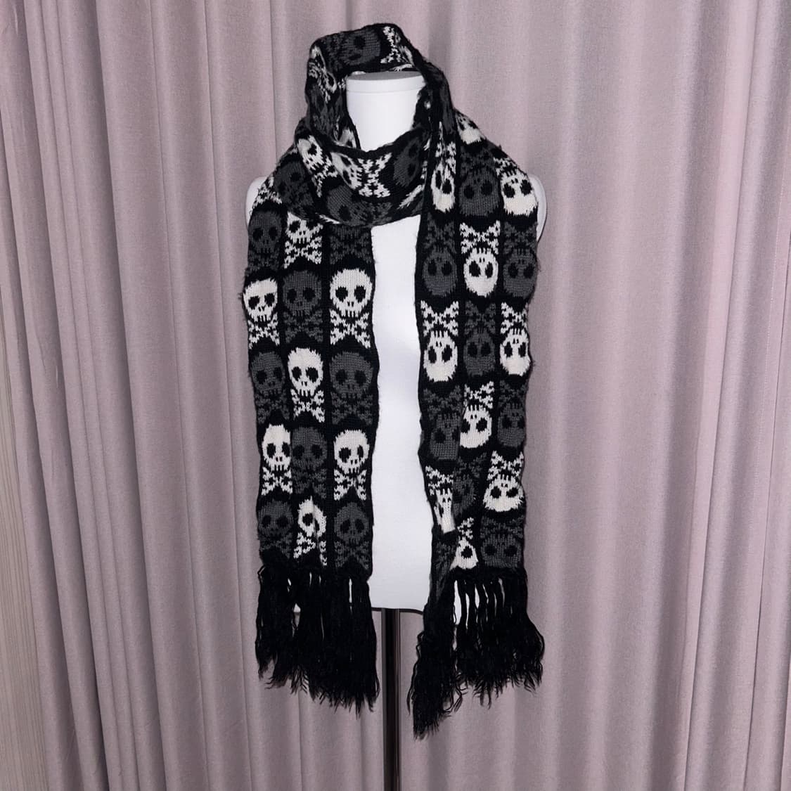해골 목도리 머플러 상품이미지1