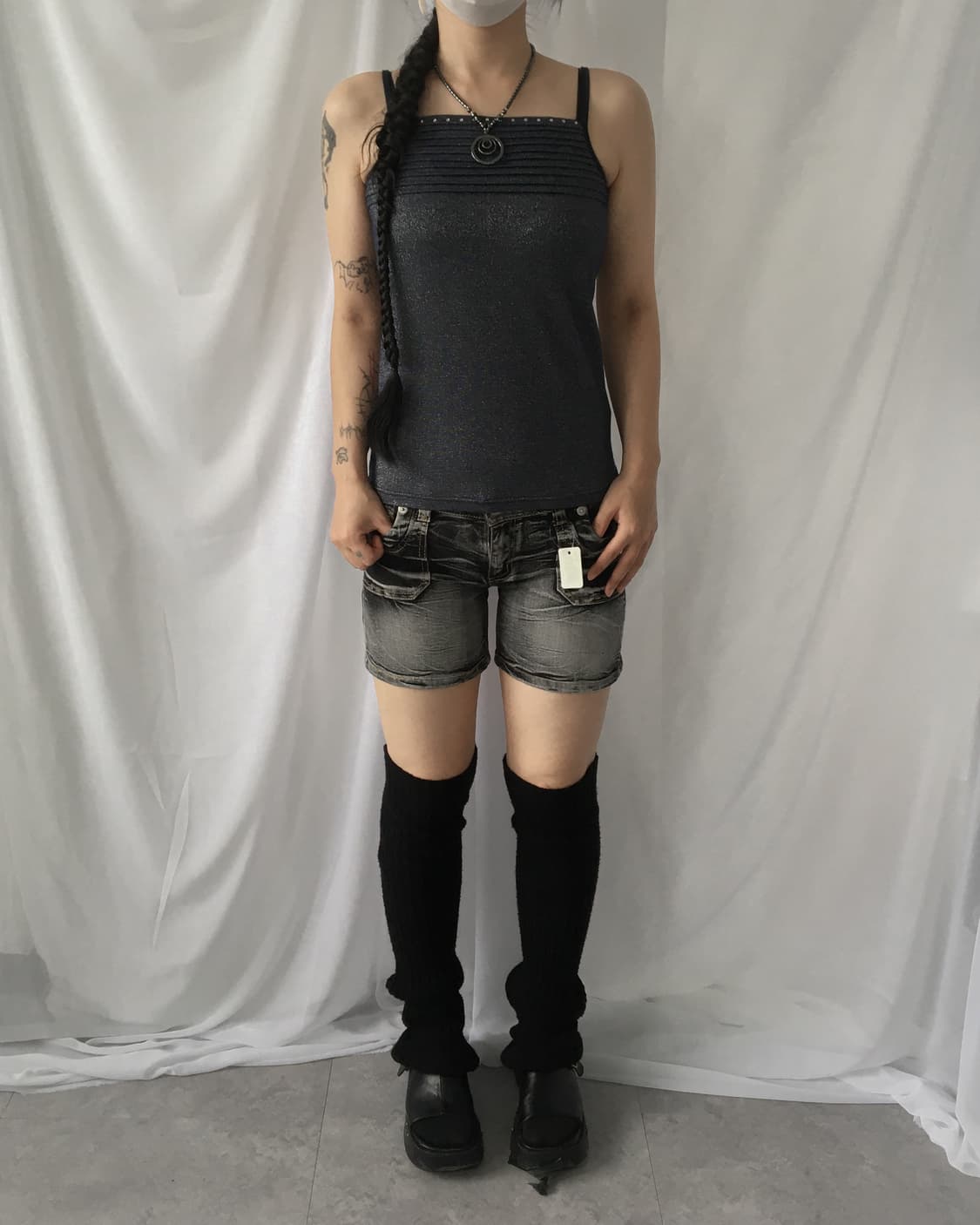 Glitter cubic point sleeveless 상품이미지6