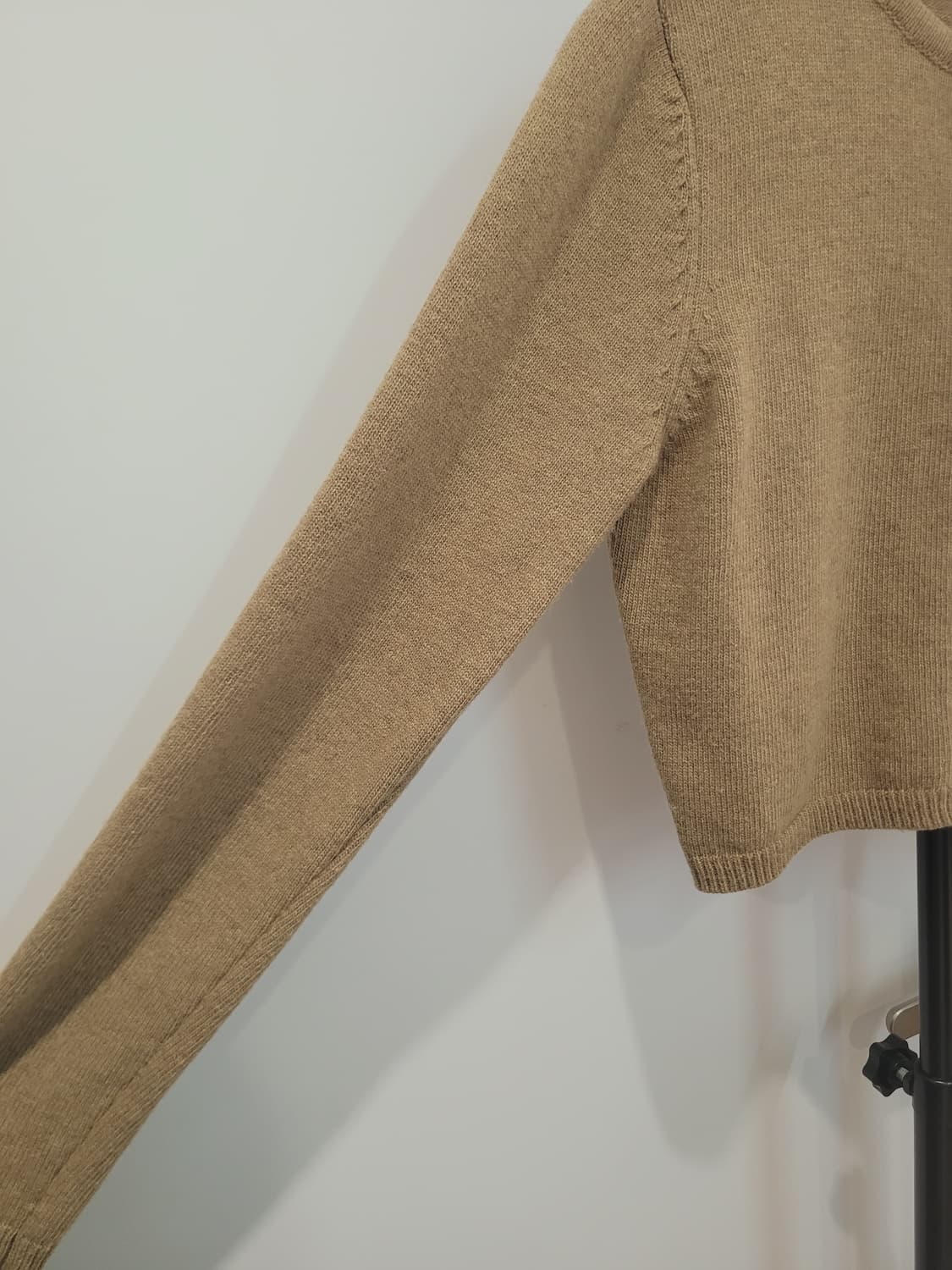 25FW 커버낫 우먼 울 블렌드 크롭 가디건 Olive S사이즈 상품이미지5