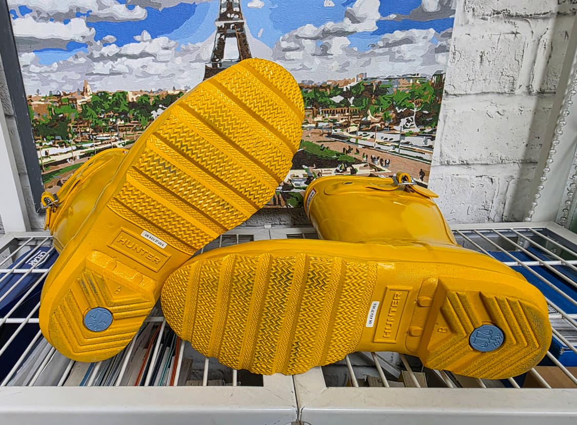 헌터 숏 여성 레인부츠 230~235 옐로우 숏글로스 LB70 상품이미지6