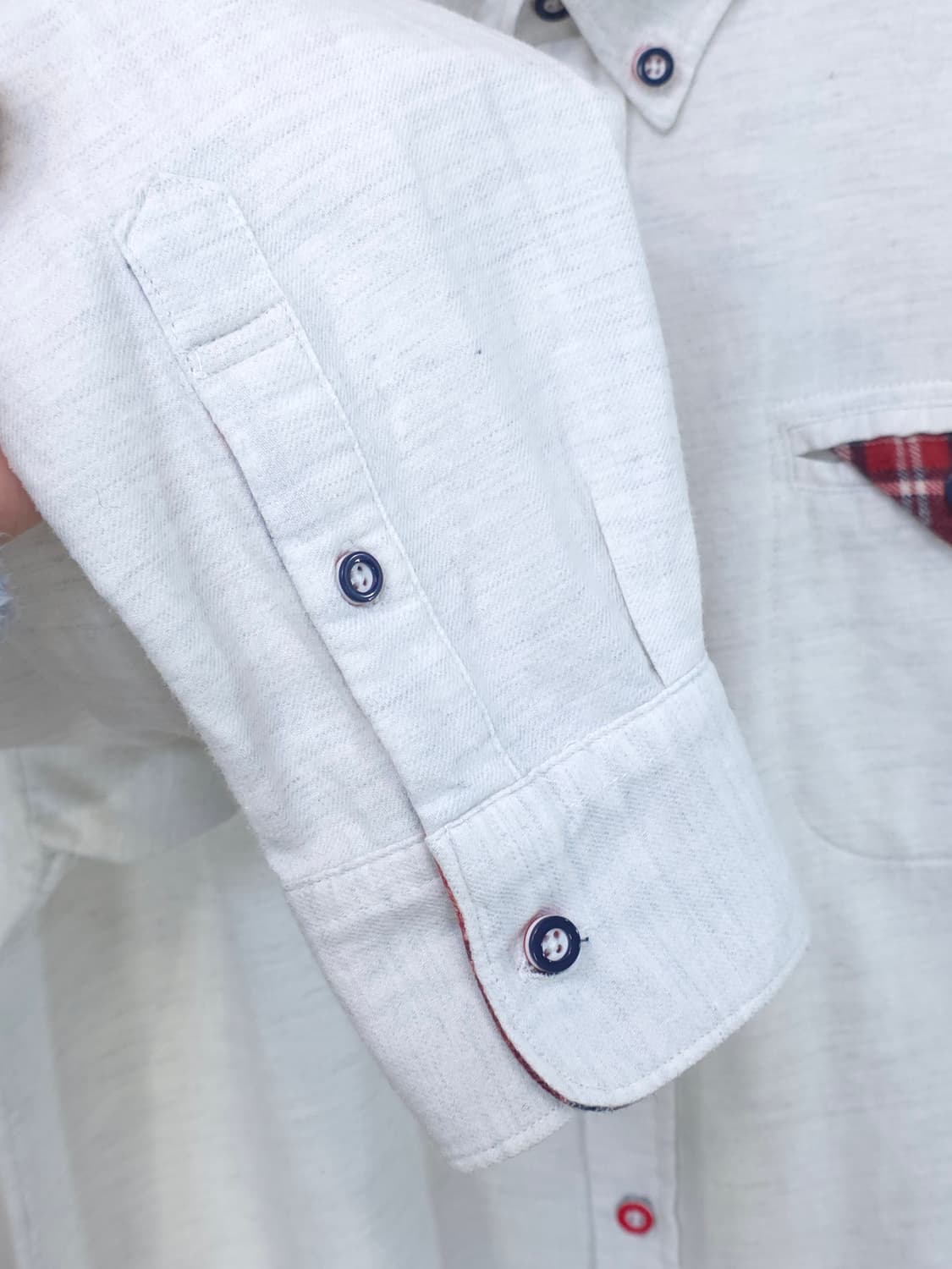 빔즈하트 체크배색 셔츠 상품이미지4