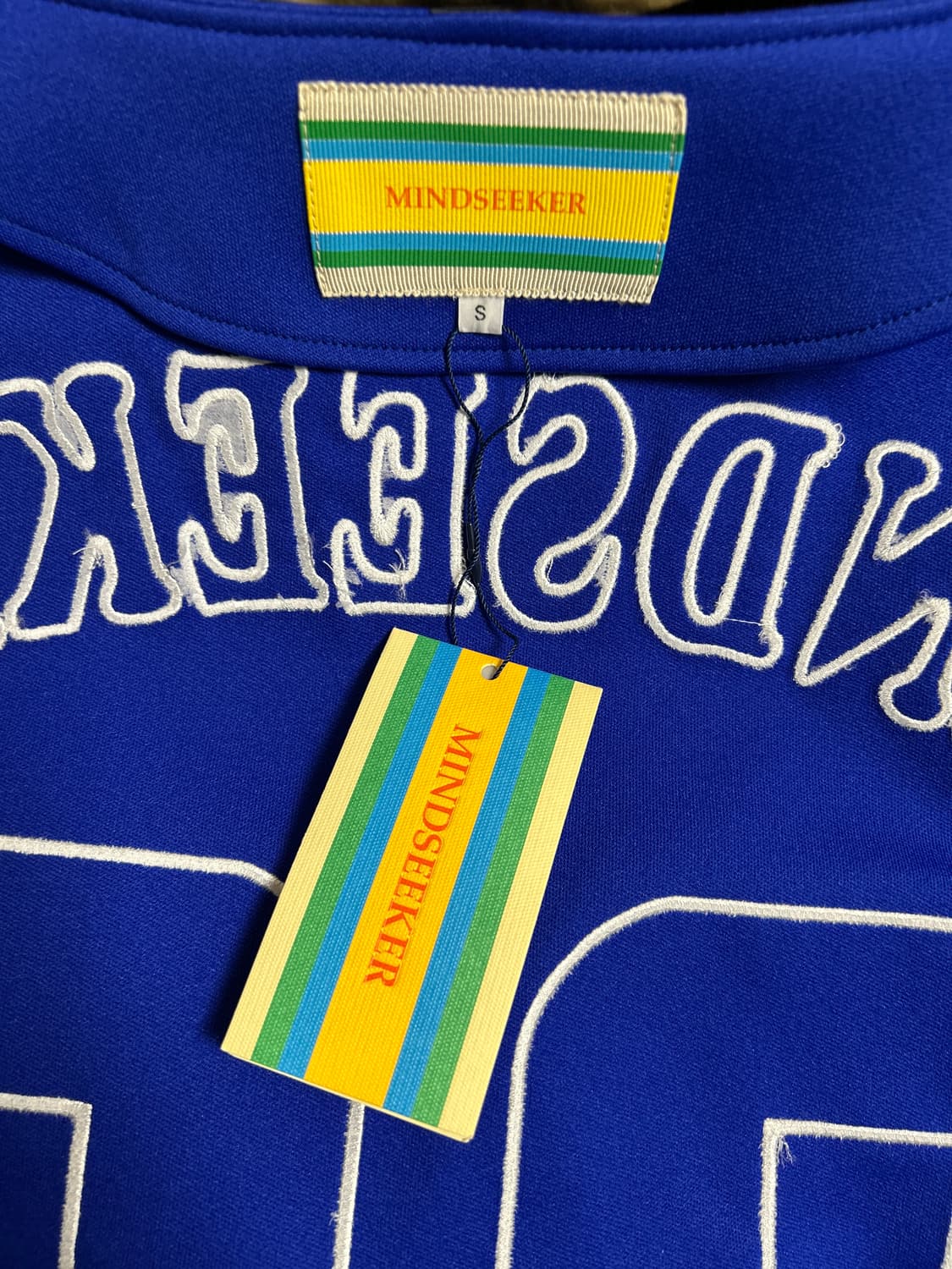 마인드시커 MINDSEEKER  레터링 자수 베이스볼져지 S 상품이미지7