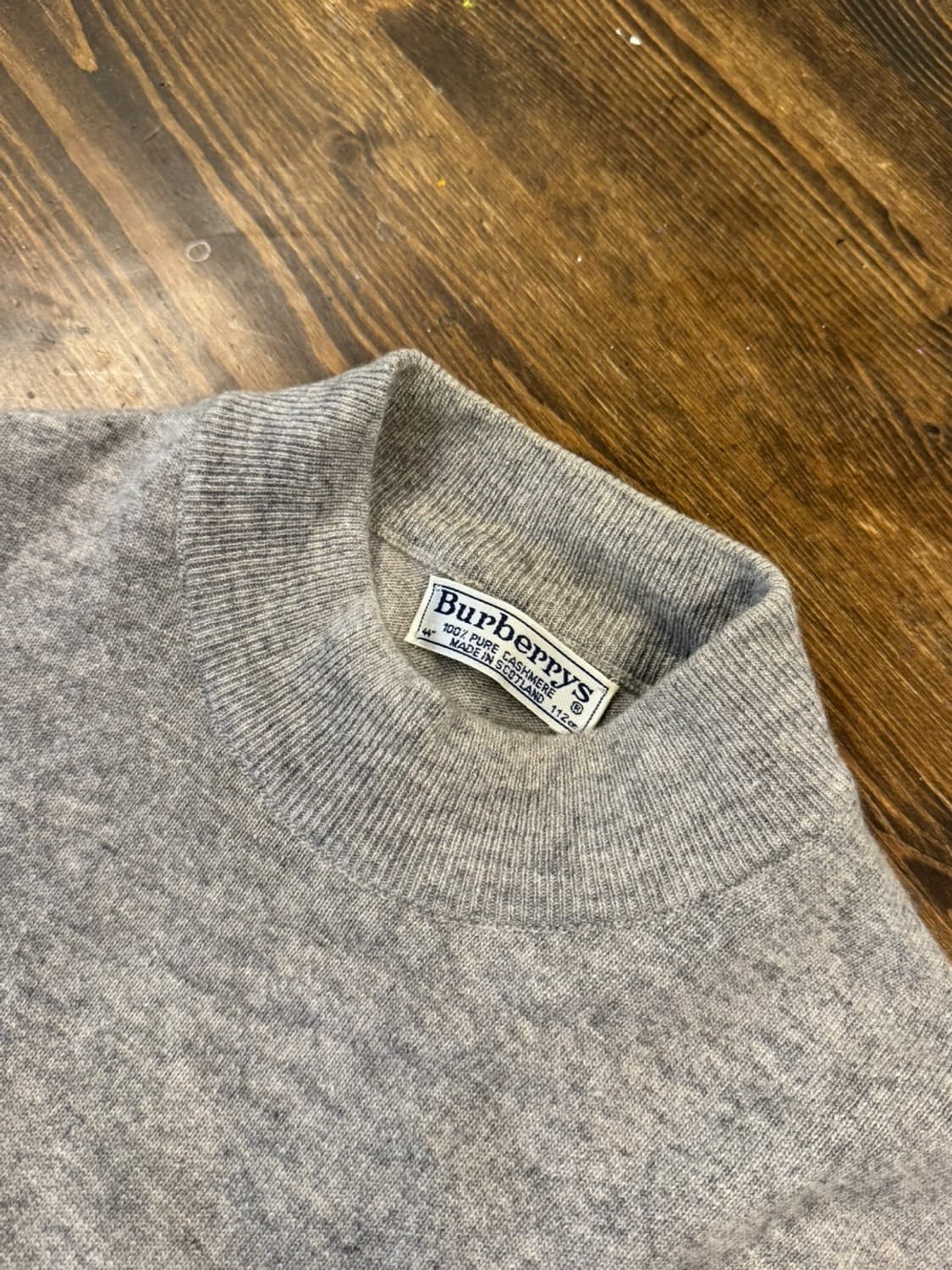 80s 버버리 모호크넥 니트 105 상품이미지6