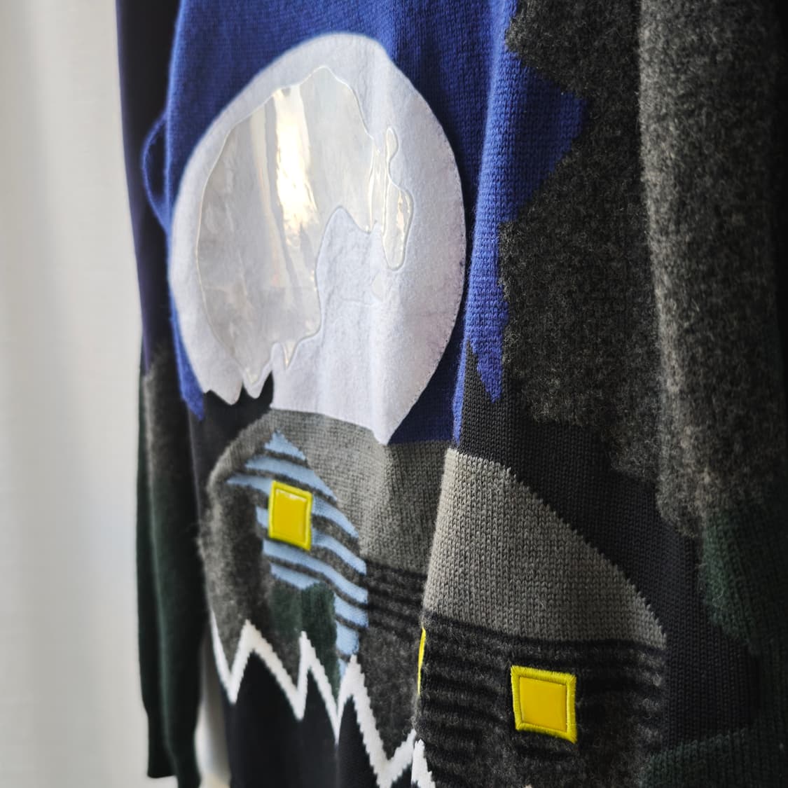 겐조 Moon House 울혼방 니트 M 상품이미지5