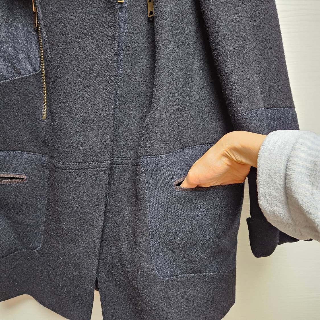 한섬 시스템 울코트 55 지퍼여밈 후드 상품이미지7