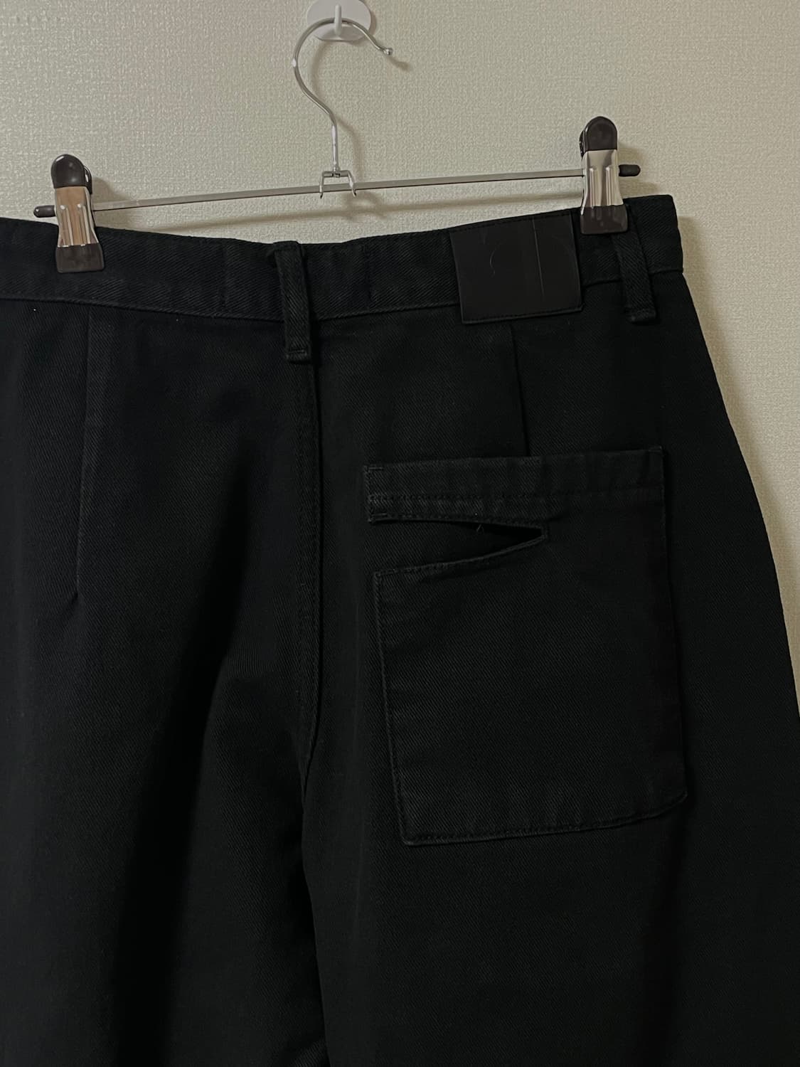 Knee Slit Wide Pants [ Black ] 상품이미지9