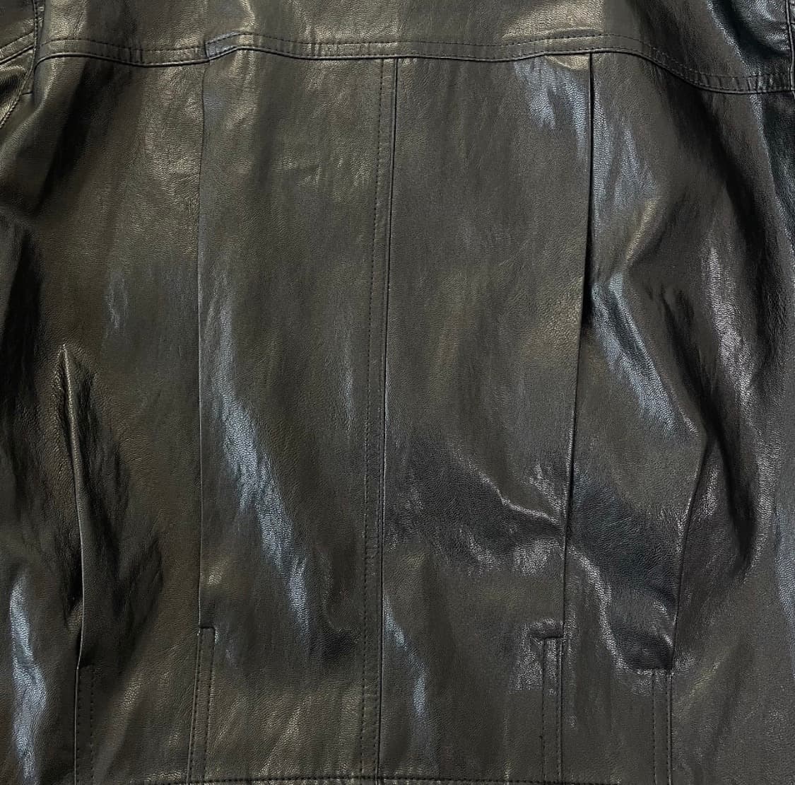 앳코너 페이크 레더 크롭 자켓 상품이미지3